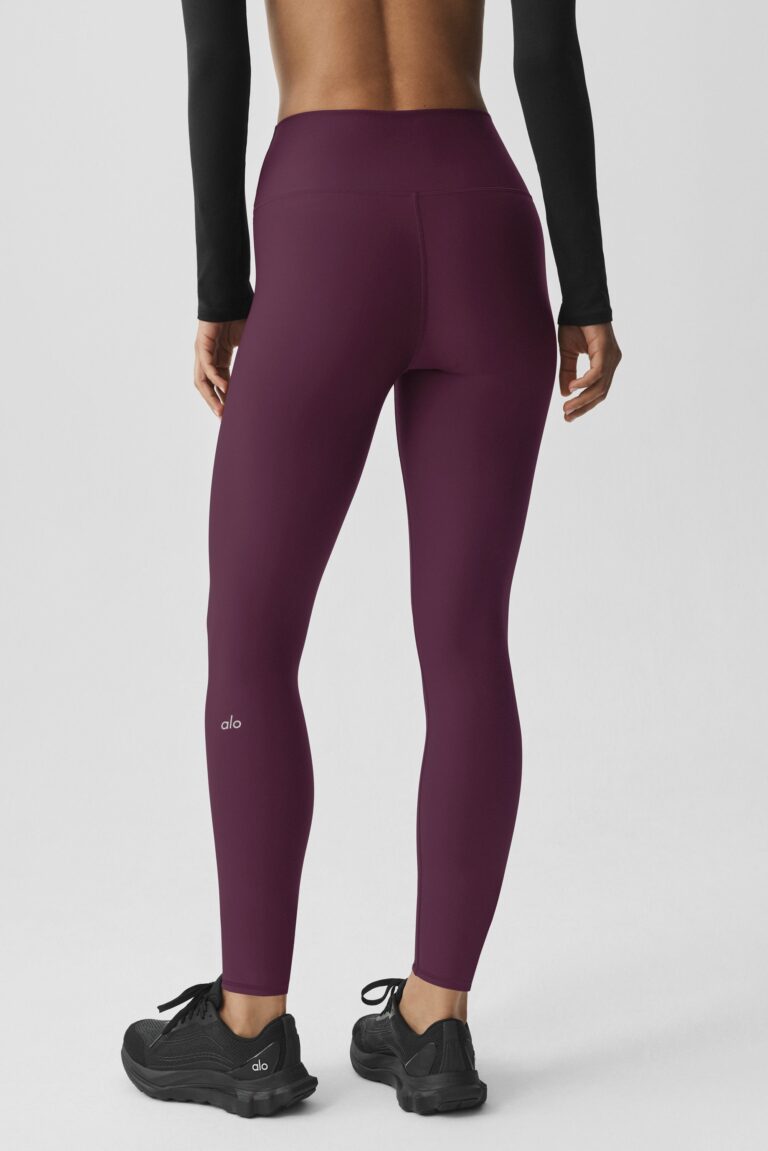 Леггинсы Alo Yoga 7/8 High-Waist Airlift Legging «Rich Bordeaux» Женская