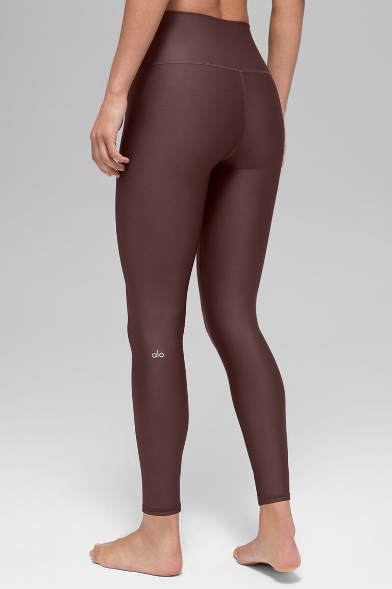 Леггинсы Alo Yoga 7/8 High-Waist Airlift Legging «Brownstone» Женская