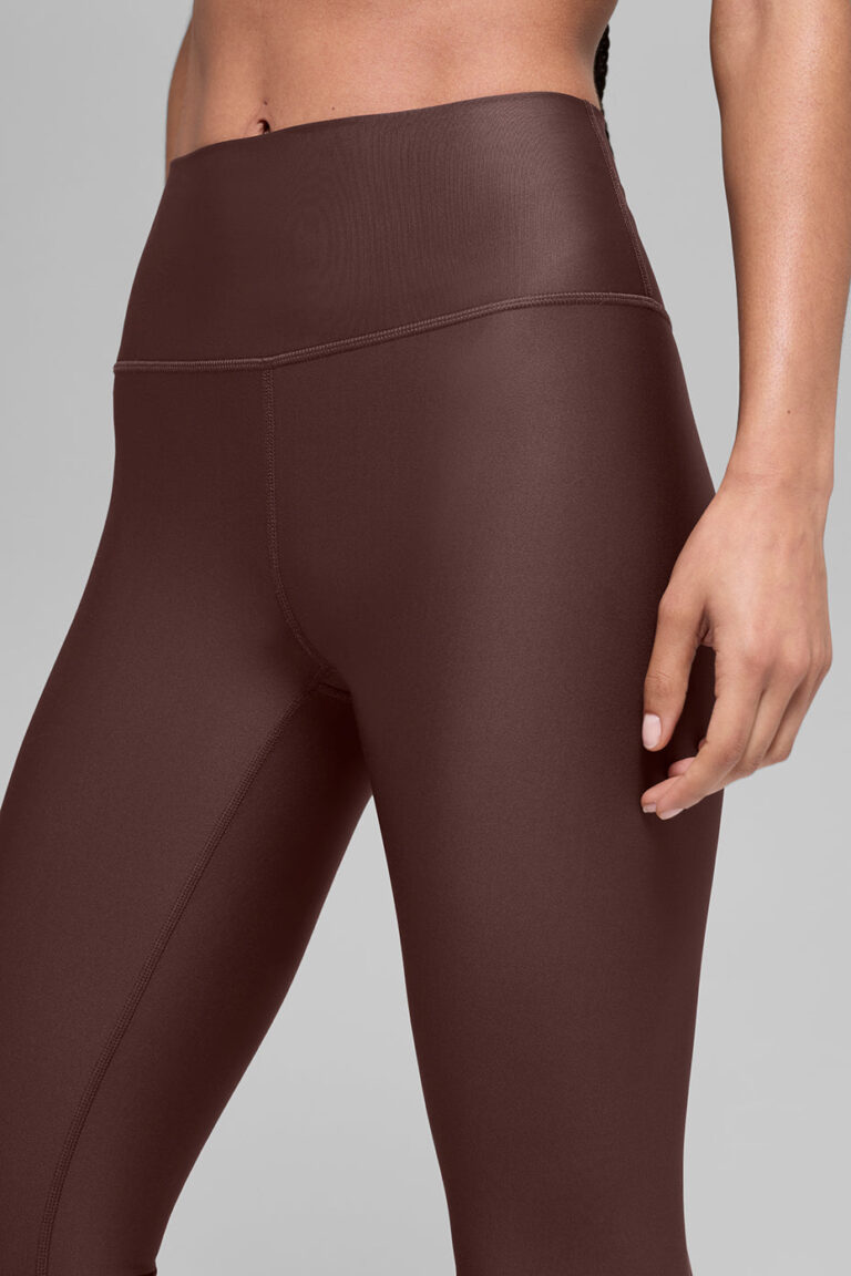 Леггинсы Alo Yoga 7/8 High-Waist Airlift Legging «Brownstone» Женская