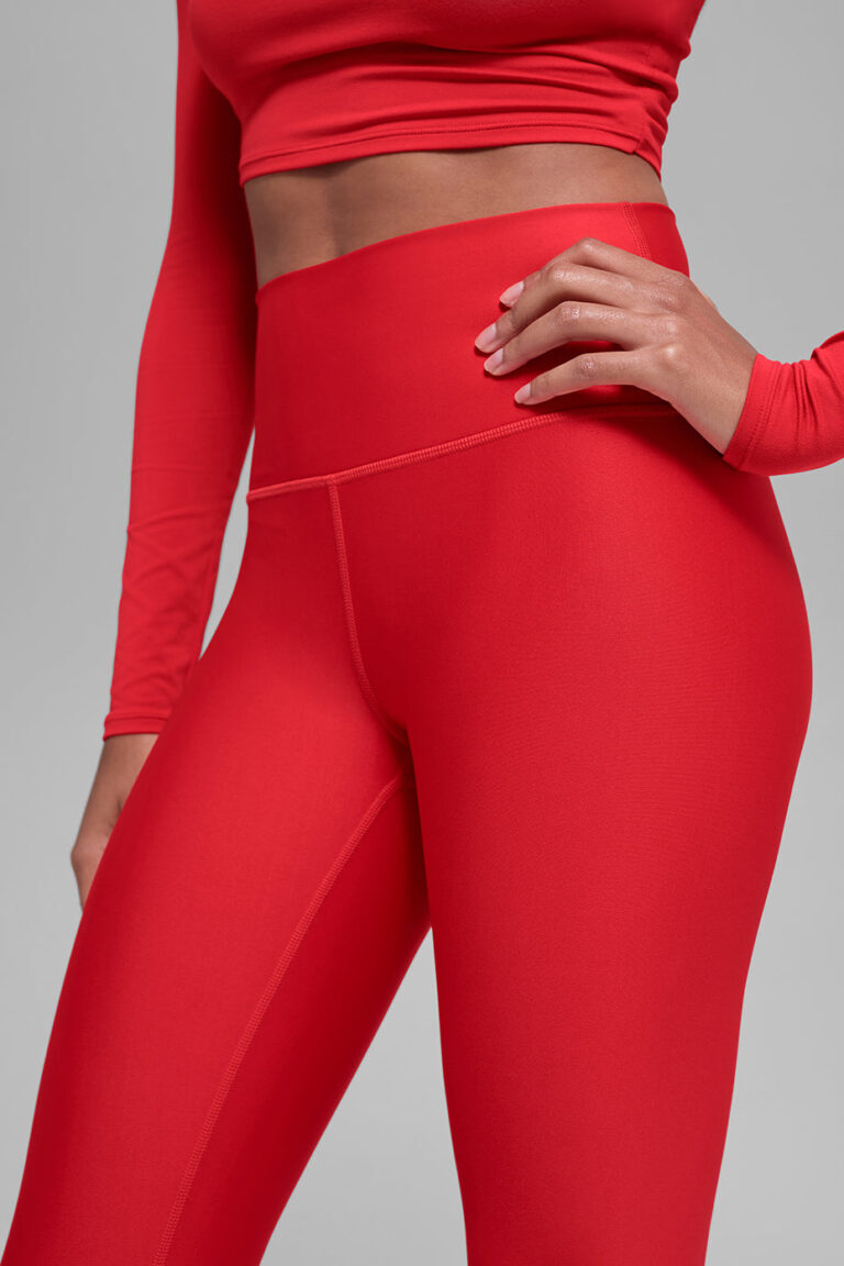 Леггинсы Alo Yoga 7/8 High-Waist Airlift Legging «Bright Red» Женская