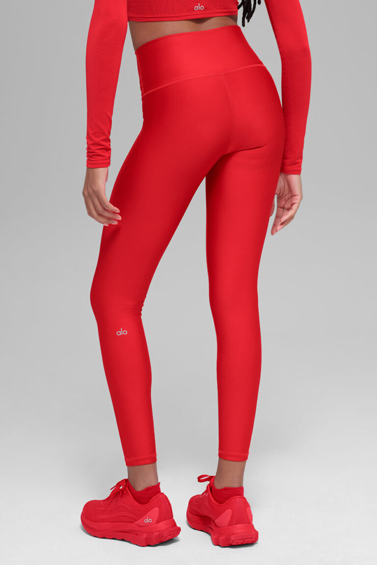 Леггинсы Alo Yoga 7/8 High-Waist Airlift Legging «Bright Red» Женская