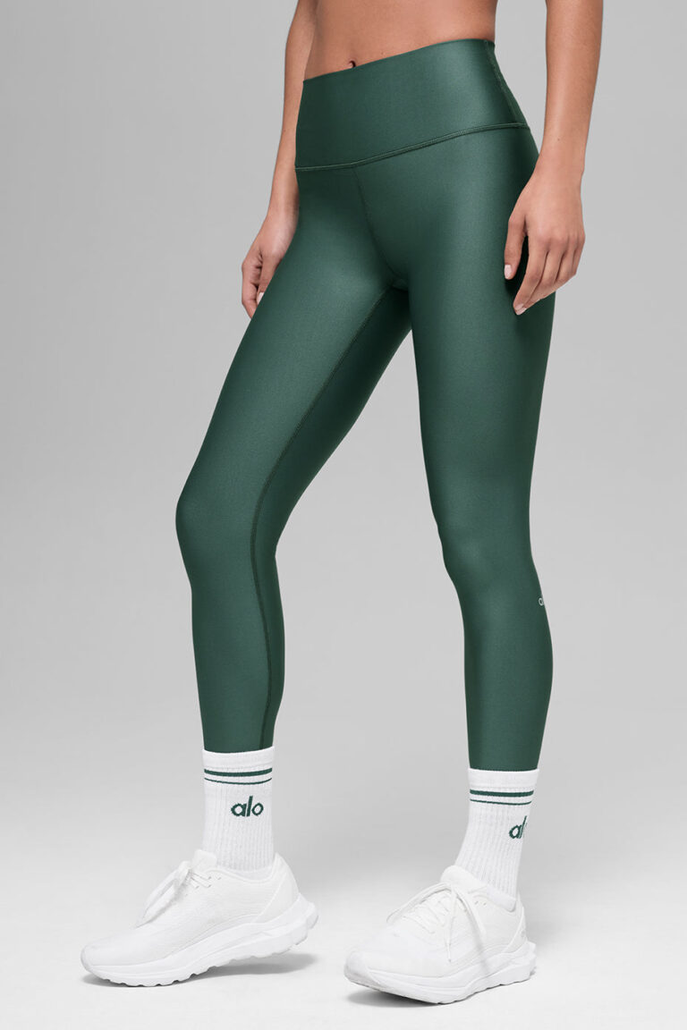 Леггинсы Alo Yoga 7/8 High-Waist Airlift Legging «Clover Green» Женская