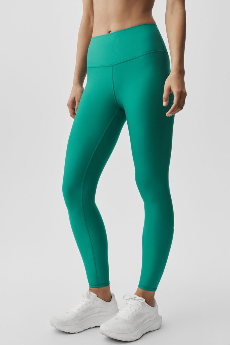 Леггинсы Alo Yoga 7/8 High-Waist Airlift Legging «Emerald Isle» Женская