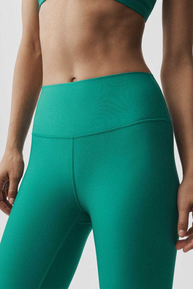 Леггинсы Alo Yoga 7/8 High-Waist Airlift Legging «Emerald Isle» Женская