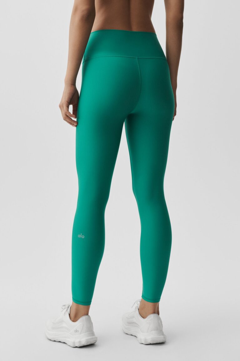 Леггинсы Alo Yoga 7/8 High-Waist Airlift Legging «Emerald Isle» Женская