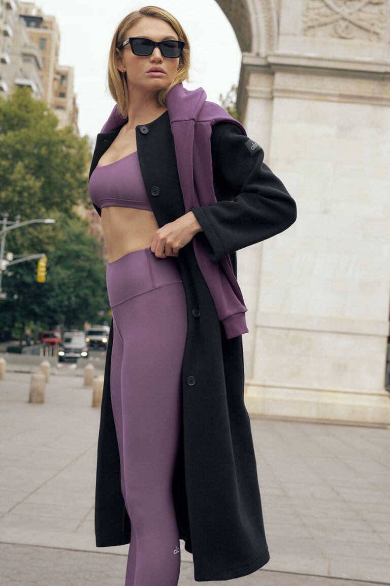 Леггинсы Alo Yoga 7/8 High-Waist Airlift Legging «Plum Kiss» Женская