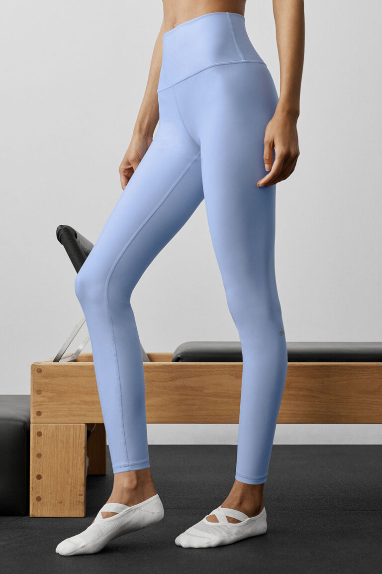 Леггинсы Alo Yoga 7/8 High-Waist Airlift Legging «Light Provence Blue» Женская
