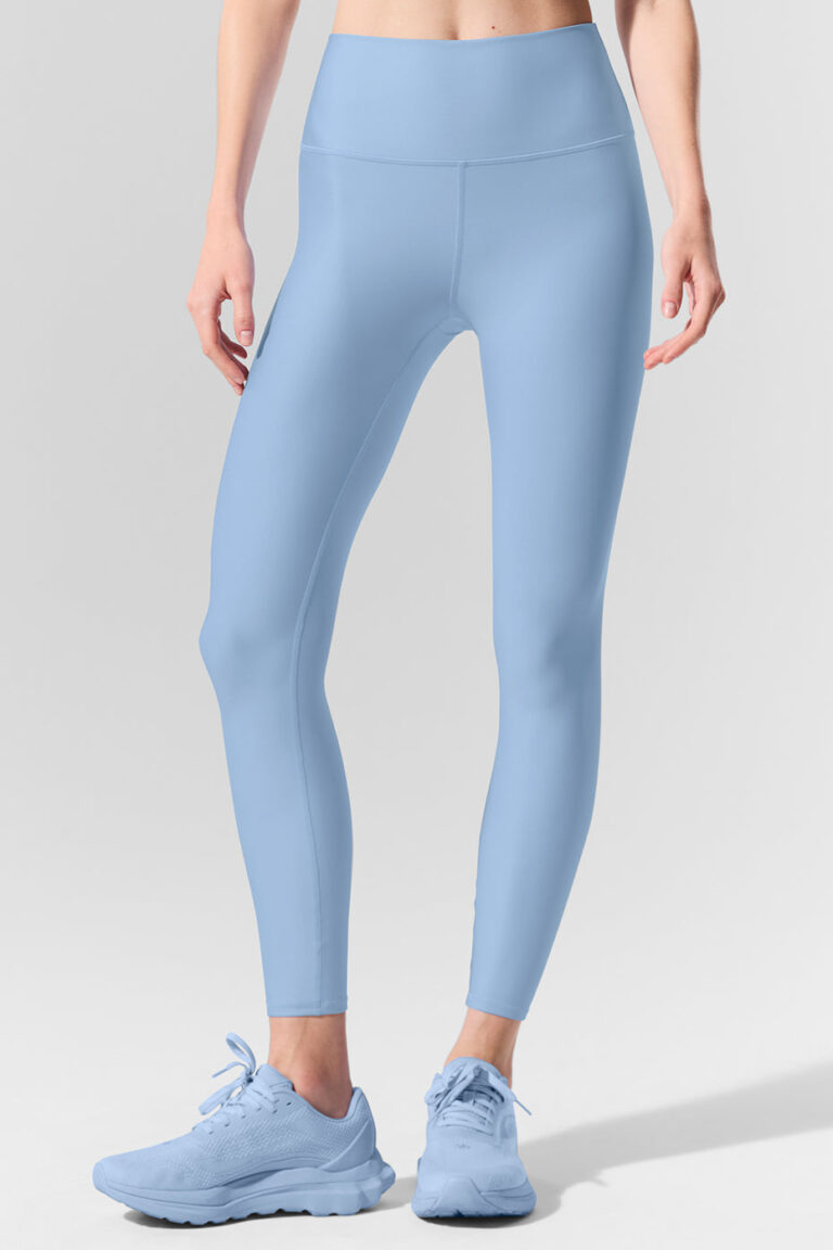 Леггинсы Alo Yoga 7/8 High-Waist Airlift Legging «Seashell Blue» Женская