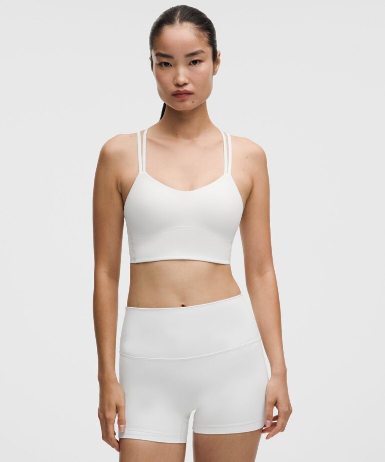 Топ lululemon Like a Cloud Long Bra «White» Женская