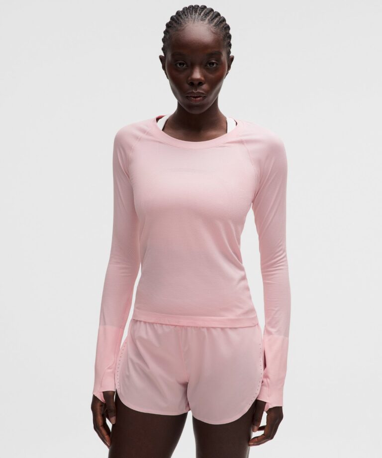 Лонгслив lululemon Swiftly Tech Long-Sleeve Shirt 2.0 «Pearl Pink» Женская