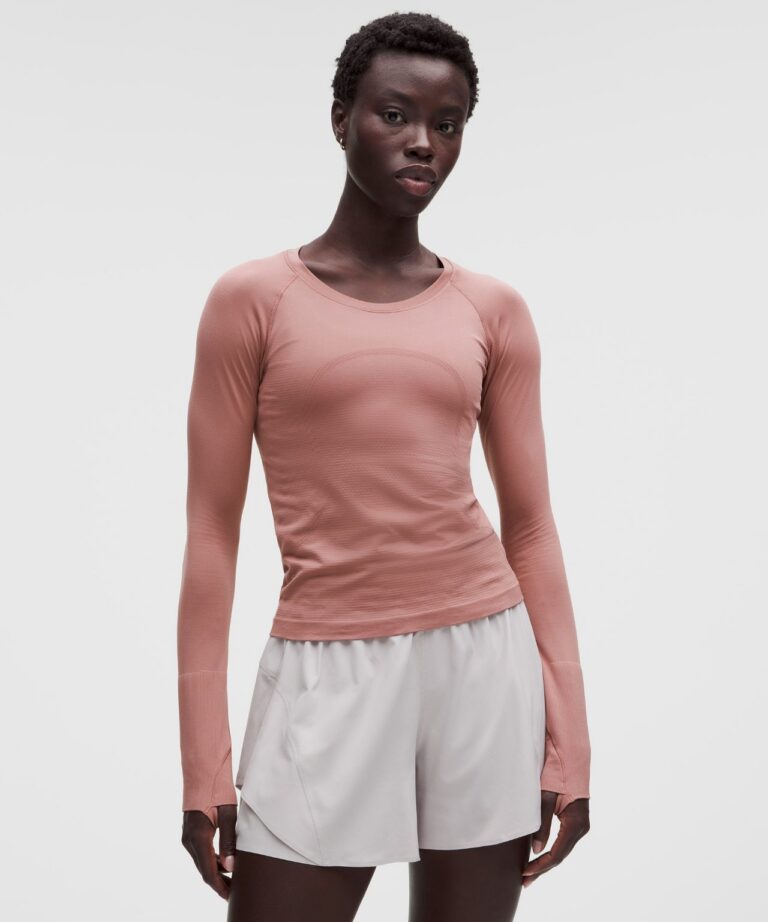 Лонгслив lululemon Swiftly Tech Long-Sleeve Shirt 2.0 «Baked Pink» Женская