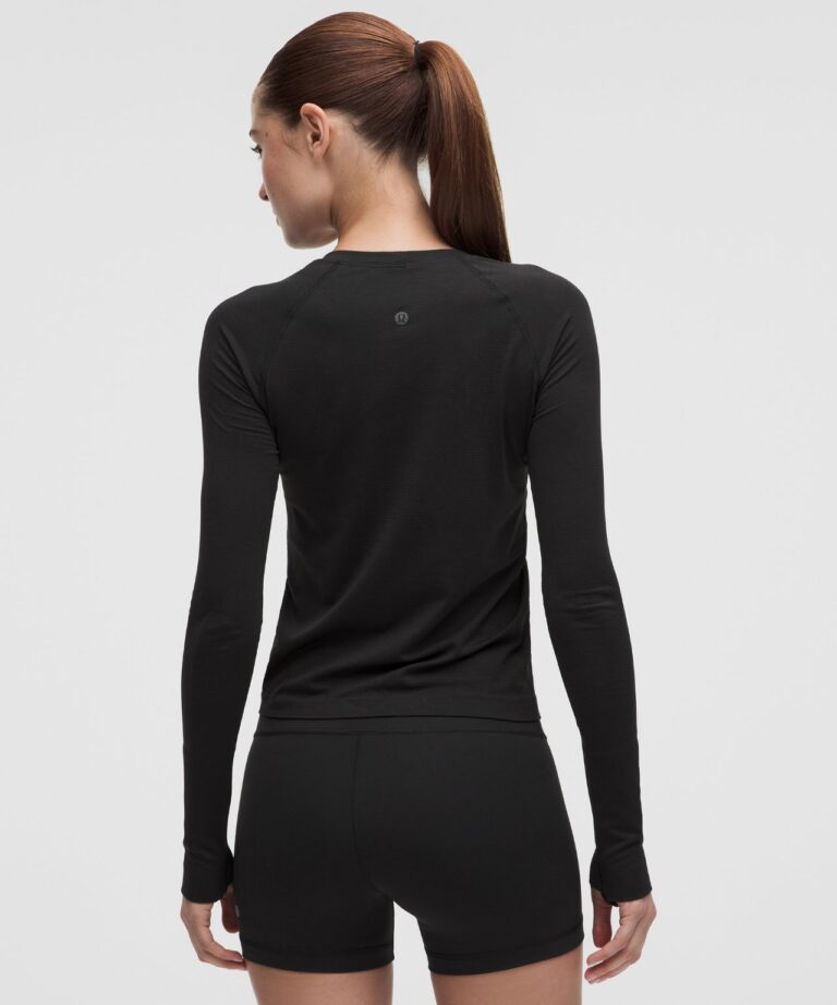 Лонгслив lululemon Swiftly Tech Long-Sleeve Shirt 2.0 «Black» Женская
