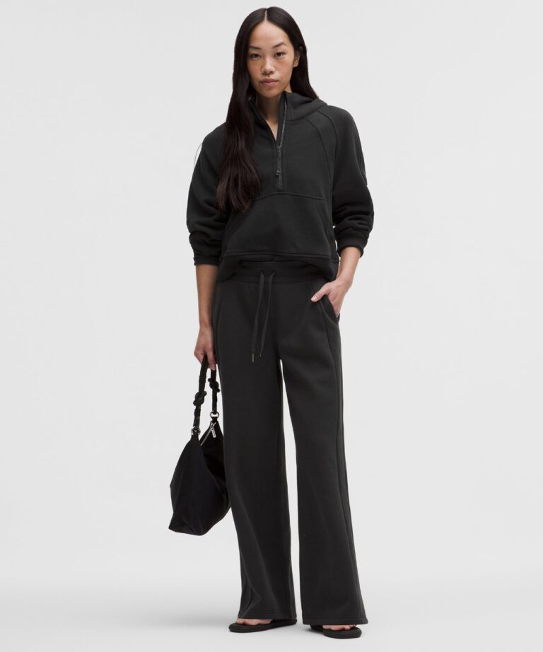 Брюки lululemon Scuba Mid-Rise Wide-Leg Pant «Black» Женская