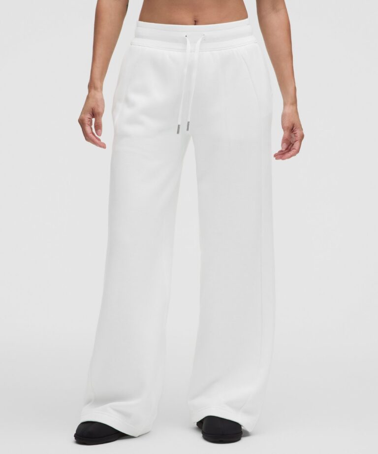 Брюки lululemon Scuba Mid-Rise Wide-Leg Pant «White» Женская