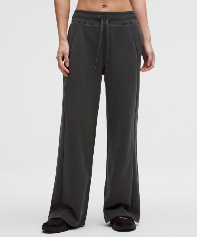 Брюки lululemon Scuba Mid-Rise Wide-Leg Pant «Graphite Grey» Женская