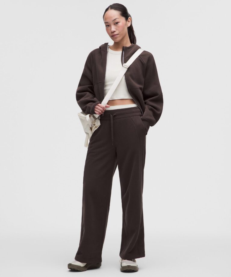 Брюки lululemon Scuba Mid-Rise Wide-Leg Pant «Mahogany Muse» Женская