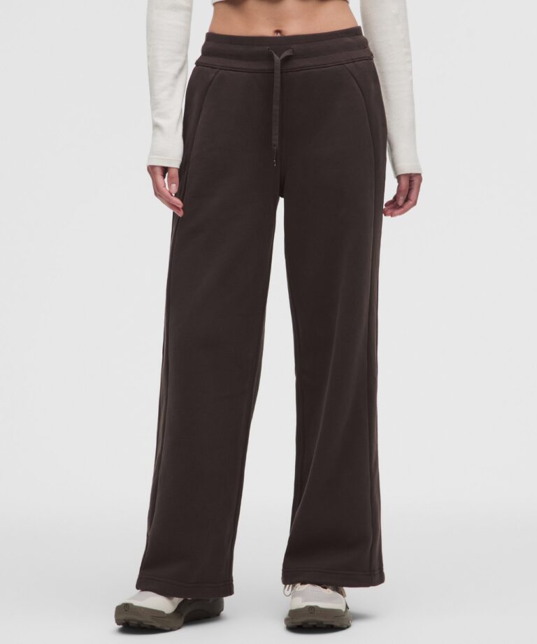 Брюки lululemon Scuba Mid-Rise Wide-Leg Pant «Mahogany Muse» Женская
