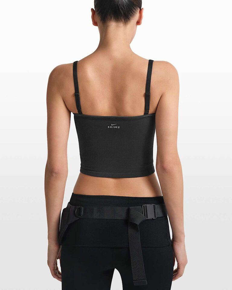 Майка NikeSKIMS Ribbed Seamless Cami Tank Top «Obsidian/Armor» Женская