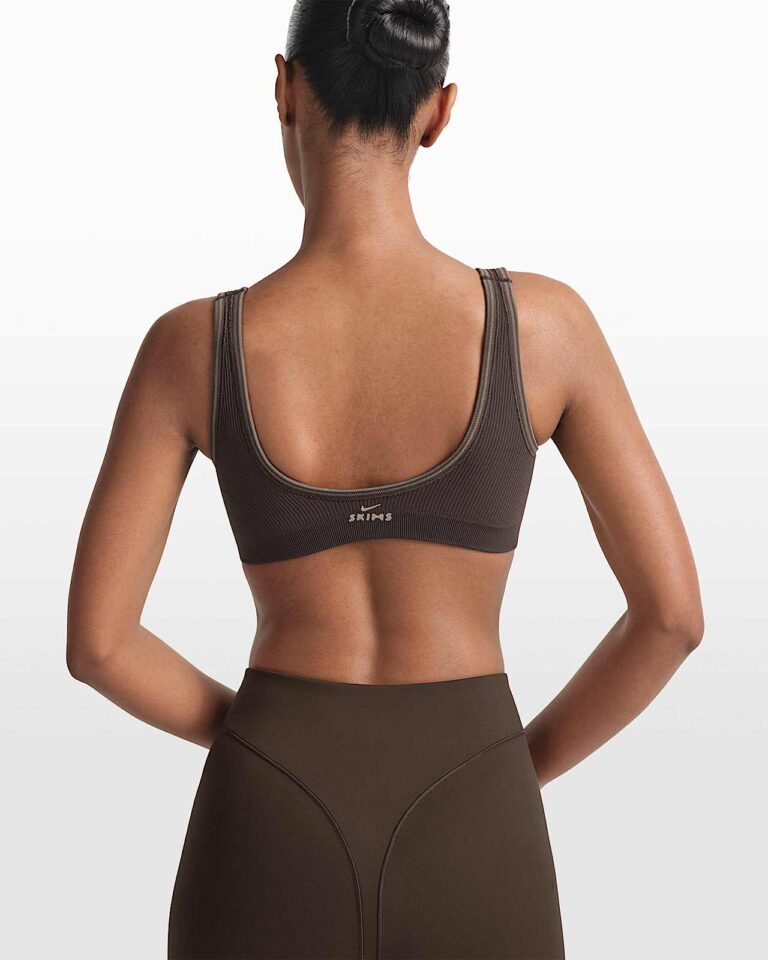 Топ NikeSKIMS Ribbed Seamless Micro-Scoop Bra «Phoenix/Truffle» Женская