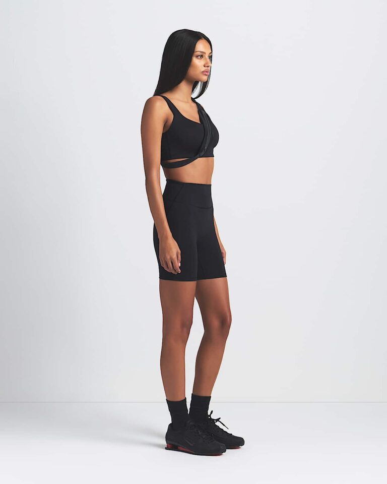 Велосипедки NikeSKIMS Matte High-Waisted 5″ Biker Shorts «Obsidian» Женская