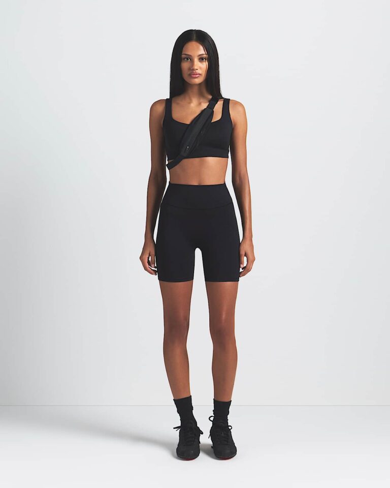 Велосипедки NikeSKIMS Matte High-Waisted 5″ Biker Shorts «Obsidian» Женская
