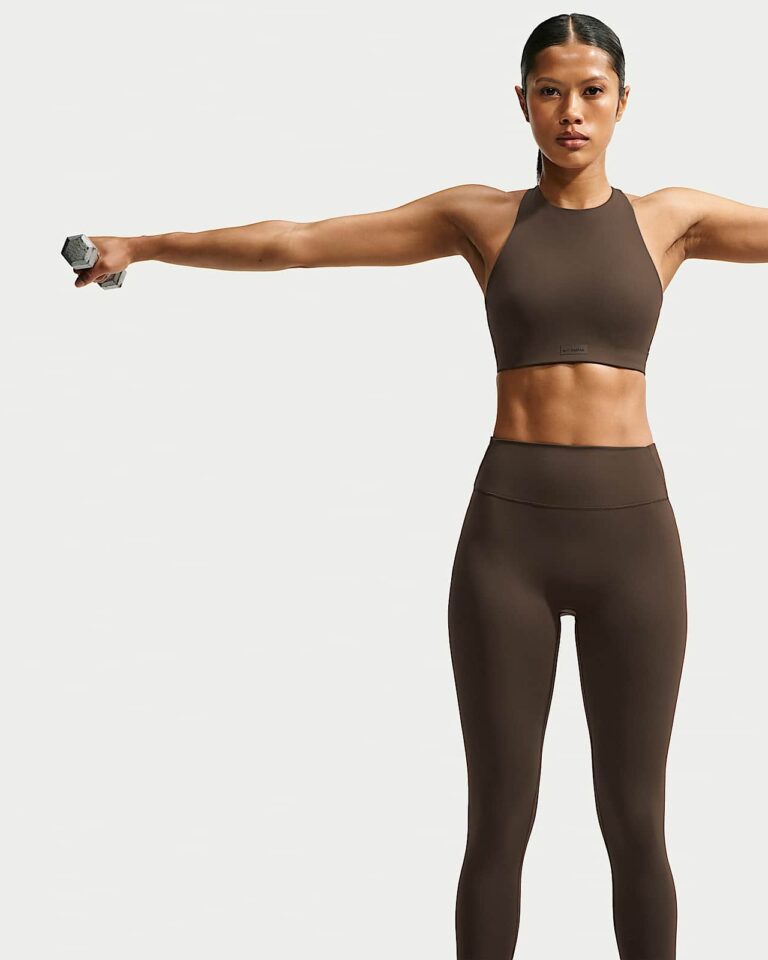 Леггинсы NikeSKIMS Matte High-Waisted 26″ Leggings «Dark Sepia» Женская