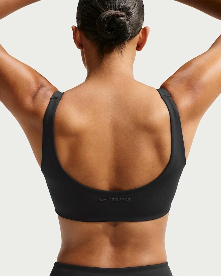 Топ NikeSKIMS Matte Scoop-Neck Bra «Obsidian» Женская