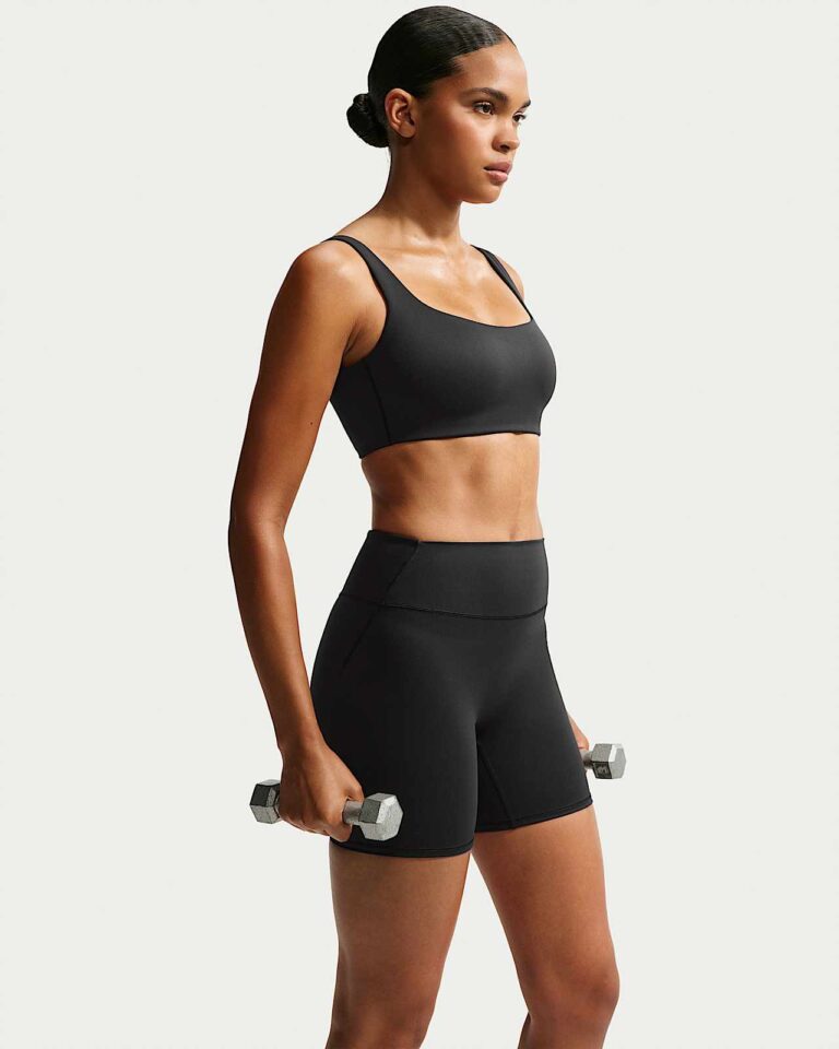 Топ NikeSKIMS Matte Scoop-Neck Bra «Obsidian» Женская