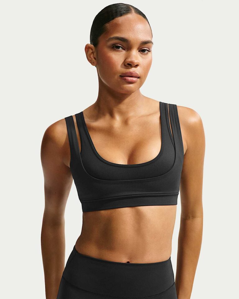 Топ NikeSKIMS Matte Double-Strap Scoop Bra «Obsidian» Женская