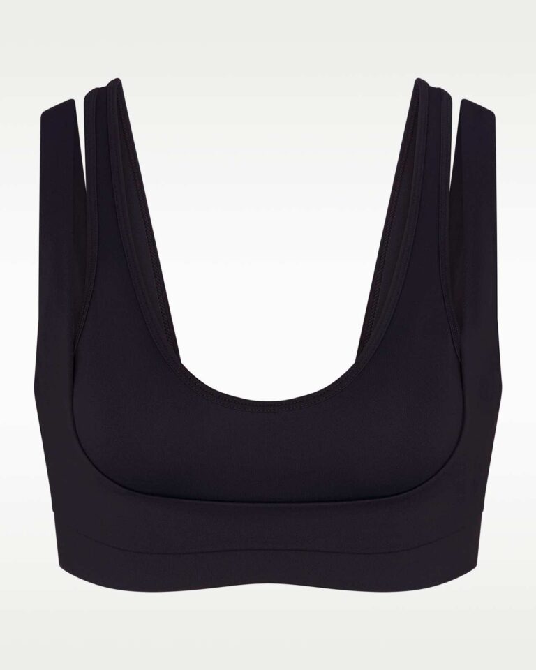 Топ NikeSKIMS Matte Double-Strap Scoop Bra «Obsidian» Женская