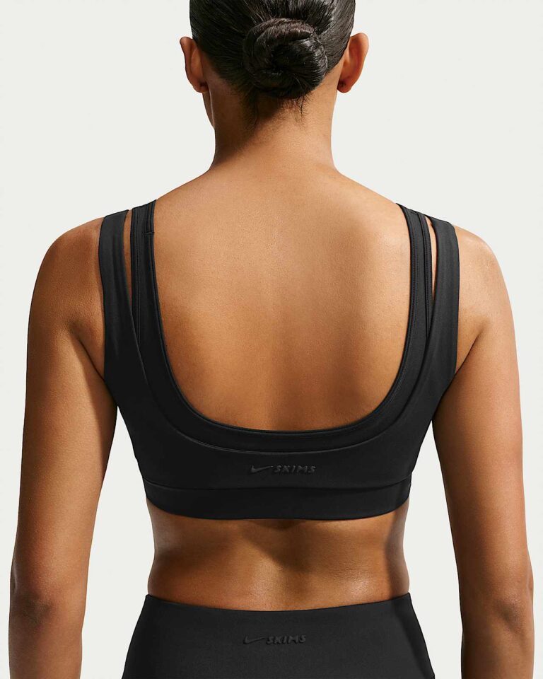 Топ NikeSKIMS Matte Double-Strap Scoop Bra «Obsidian» Женская