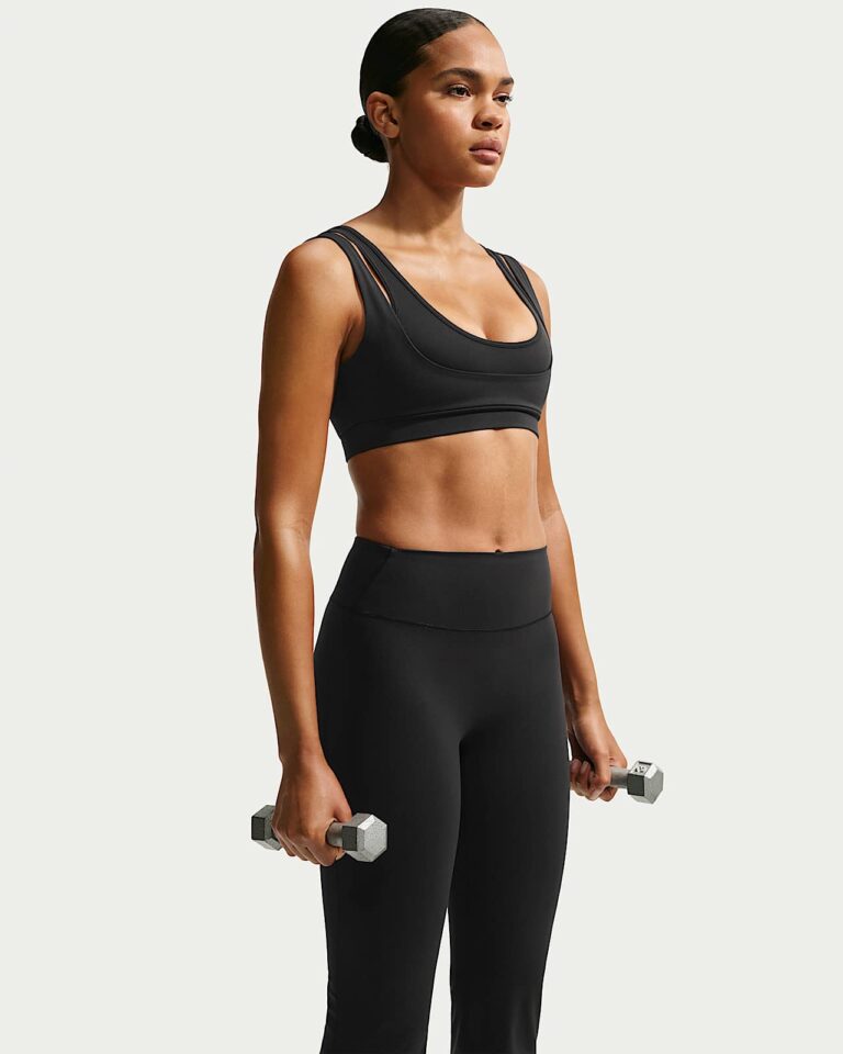 Топ NikeSKIMS Matte Double-Strap Scoop Bra «Obsidian» Женская