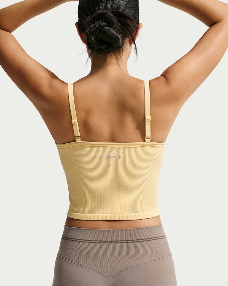 Майка NikeSKIMS Ribbed Seamless Cami Tank Top «Lemon Drop» Женская
