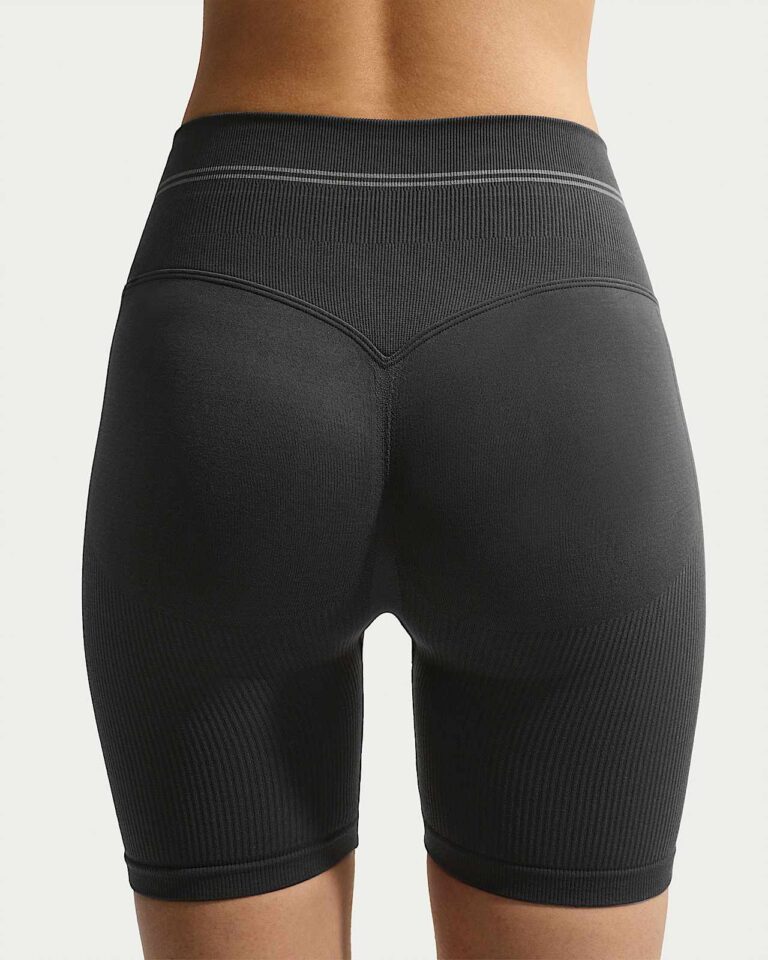 Шорты NikeSKIMS Ribbed Seamless 5″ Shorts «Obsidian/Armor» Женская
