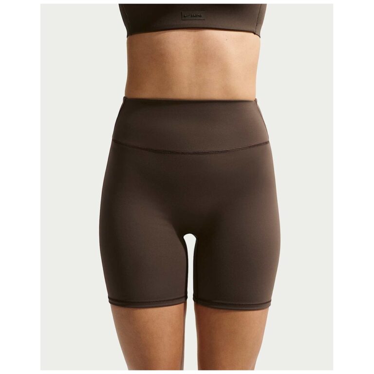 Велосипедки NikeSKIMS Matte High-Waisted 5″ Biker Shorts «Dark Sepia» Женская