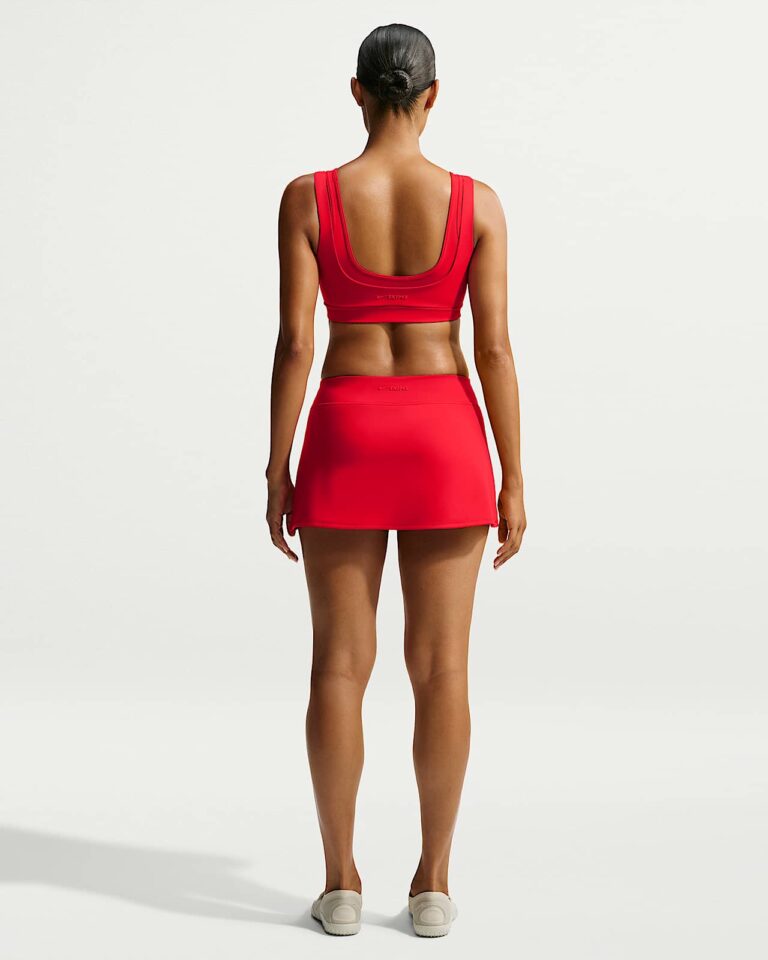 Топ NikeSKIMS Matte Double-Strap Scoop Bra «University Red» Женская