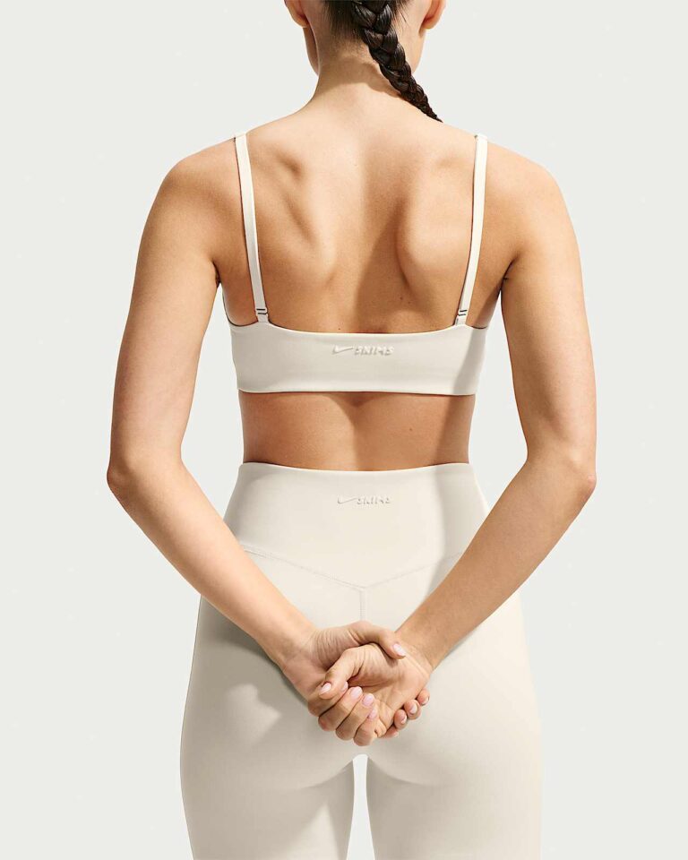 Топ NikeSKIMS Matte Micro-Scoop Bra «Actv Ivory/Flamingo» Женская