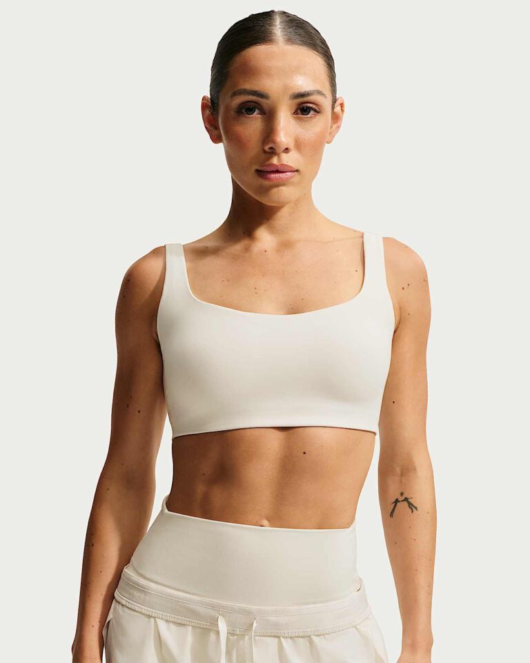 Топ NikeSKIMS Matte Scoop-Neck Bra «Actv Ivory» Женская