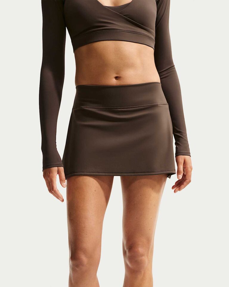Юбка-шорты NikeSKIMS Matte Skort «Dark Sepia» Женская