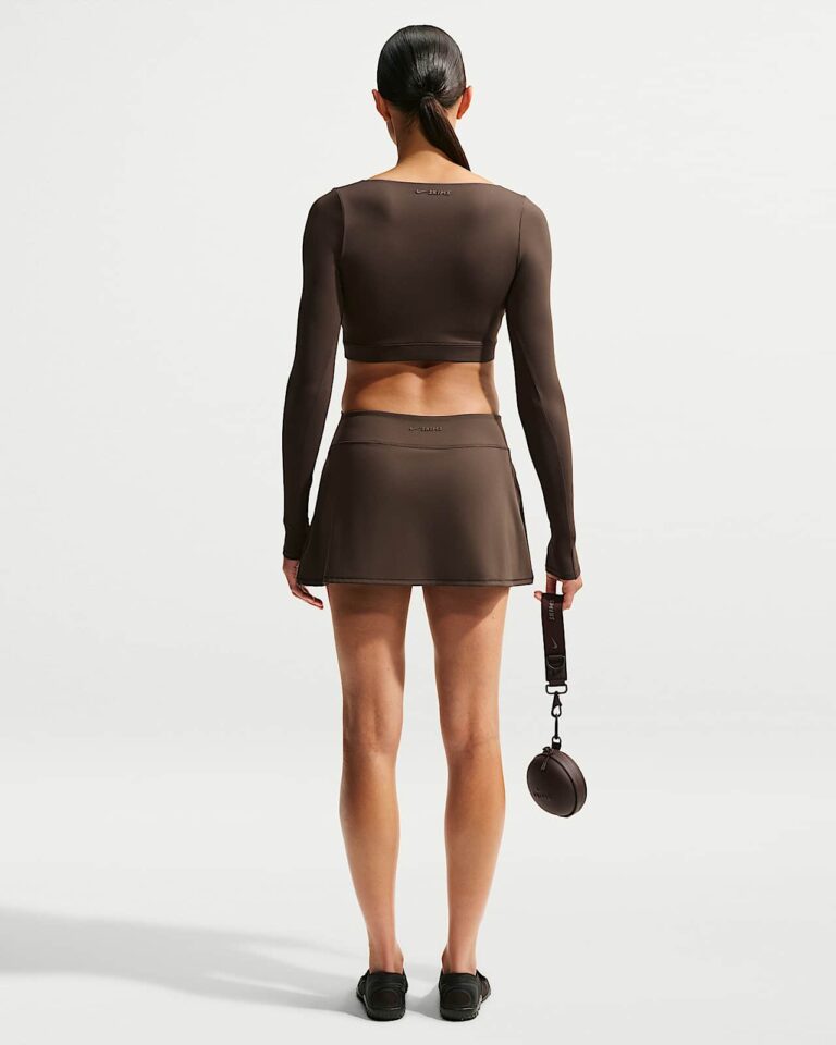 Юбка-шорты NikeSKIMS Matte Skort «Dark Sepia» Женская