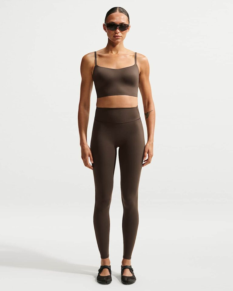 Леггинсы NikeSKIMS Matte High-Waisted 29″ Leggings «Dark Sepia» Женская