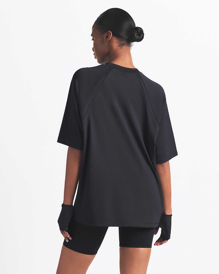 Футболка NikeSKIMS Airy Oversized T-Shirt «Obsidian» Женская