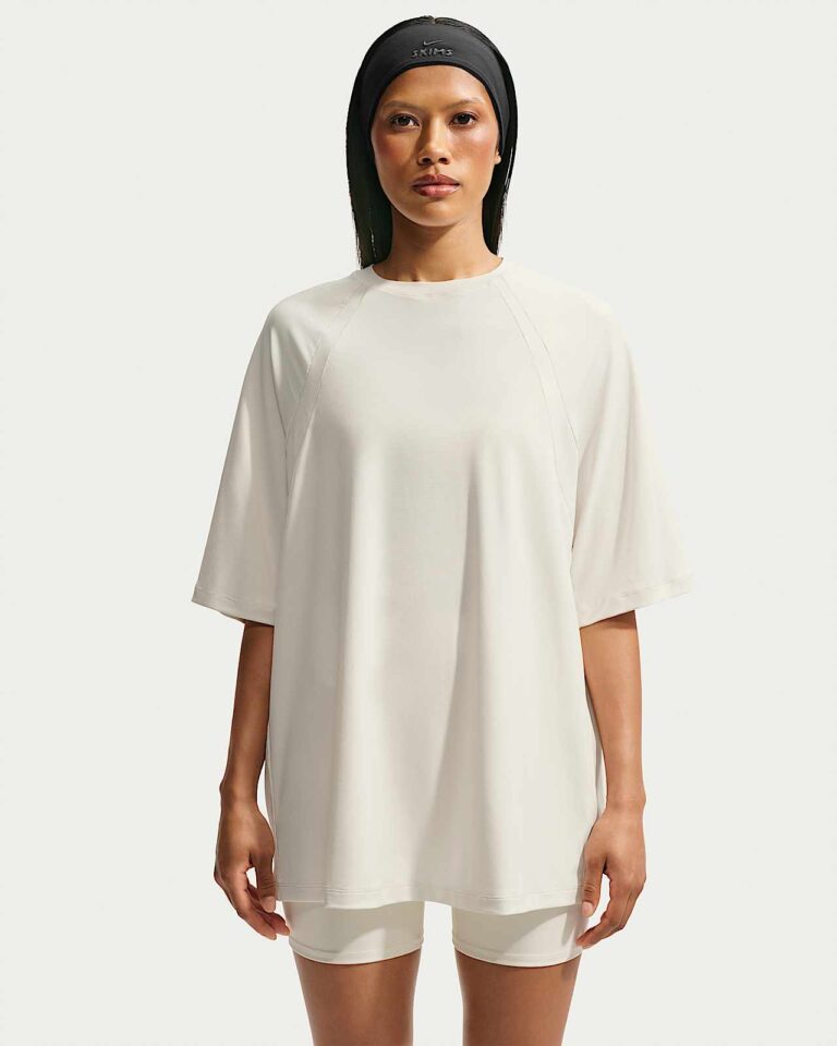 Футболка NikeSKIMS Airy Oversized T-Shirt «Actv Ivory» Женская