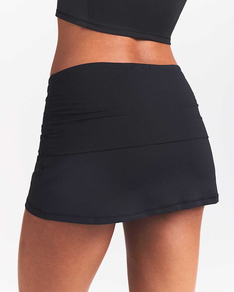 Юбка-шорты NikeSKIMS Airy Fold-Over Waistband Skort «Obsidian» Женская