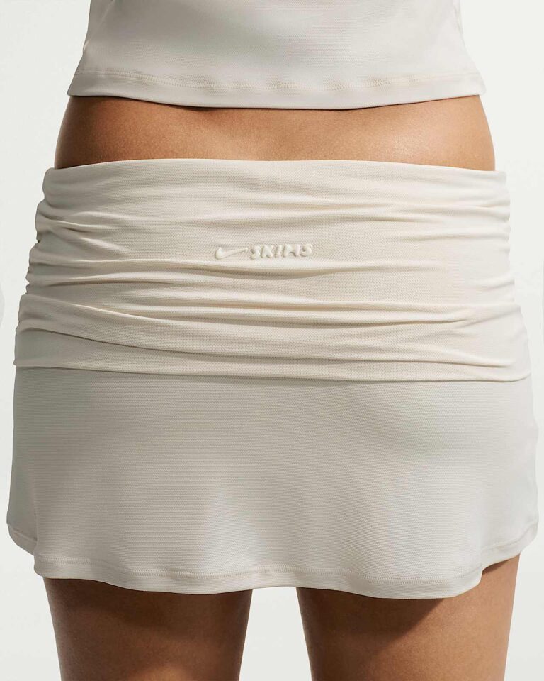 Юбка-шорты NikeSKIMS Airy Fold-Over Waistband Skort «Actv Ivory» Женская