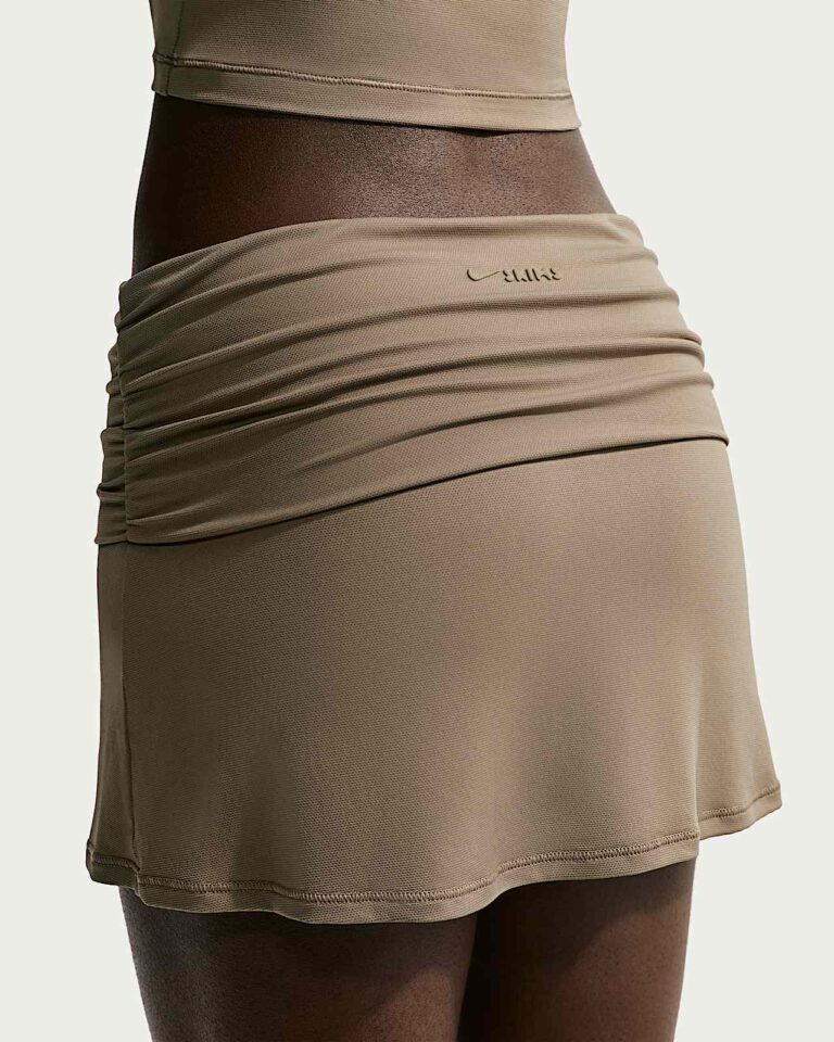 Юбка-шорты NikeSKIMS Airy Fold-Over Waistband Skort «Driftwood» Женская