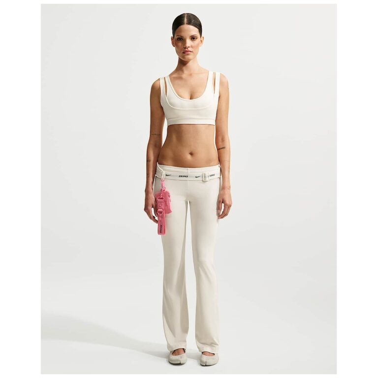 Брюки NikeSKIMS Airy Low-Rise Mini Flare Pant «Actv Ivory» Женская