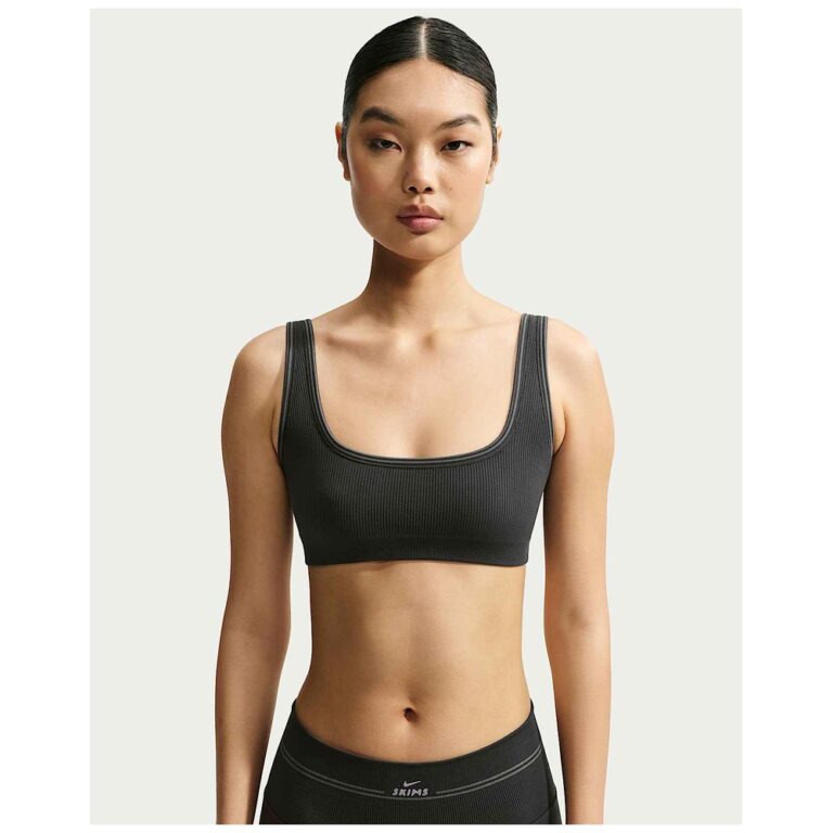 Топ NikeSKIMS Ribbed Seamless Micro-Scoop Bra «Obsidian/Armor» Женская