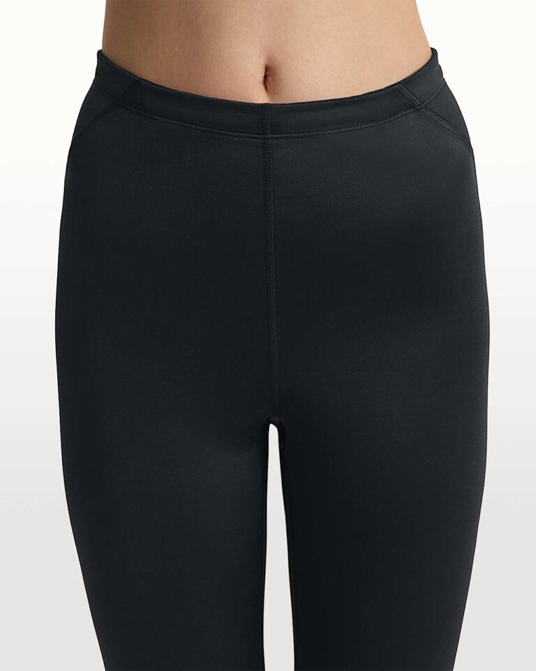 Леггинсы NikeSKIMS Satin Shine High-Waisted 17″ Leggings with Drawcord «Obsidian» Женская