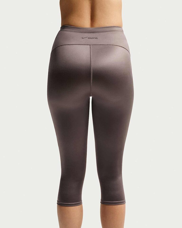 Леггинсы NikeSKIMS Satin Shine High-Waisted 17″ Leggings with Drawcord «Resin» Женская